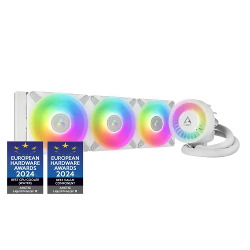 Arctic Liquid Freezer III 360MM ARGB Liquid CPU Cooler White 