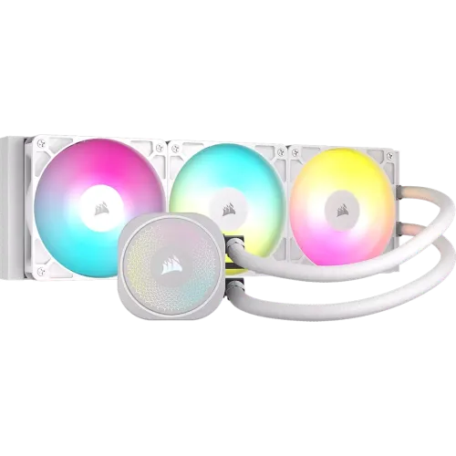 Corsair NAUTILUS 360 RS ARGB 360mm Liquid CPU Cooler White 