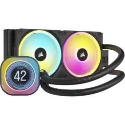 Corsair iCUE Link H100i LCD RGB 240mm AIO Liquid CPU Cooler With Display & iCUE LINK System Hub 