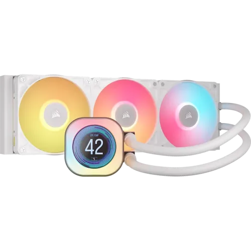 [0009115] Corsair iCUE LINK TITAN 360 RX LCD 360mm Liquid CPU Cooler White With Display 