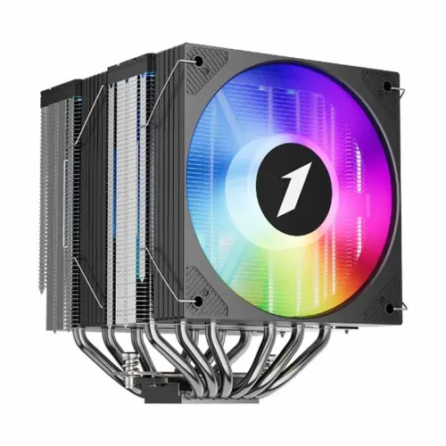 1STPLAYER CRYO CY12LD Black ARGB Dual Tower Air CPU Cooler 