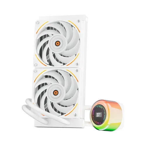 1STPLAYER CC 240 ARGB Liquid CPU Cooler White 
