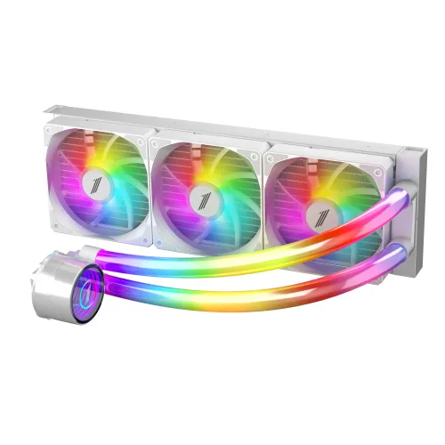 1STPLAYER MT360 INFINITE SPACE ARGB Liquid CPU Cooler White 