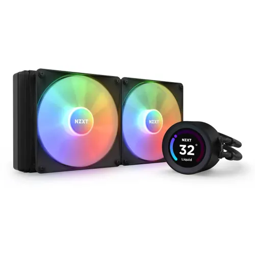 [0009576] NZXT Kraken Elite 240 RGB 240mm AIO Liquid CPU Cooler with LCD Display 