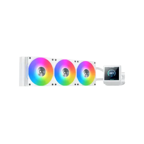 [0009734] Xigmatek Connect 360 Arctic 360mm ARGB Liquid CPU Cooler White with Digital Display 