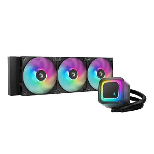 [09376] DeepCool LE360 V2 360mm ARGB All-in-One Liquid CPU Cooler Black 