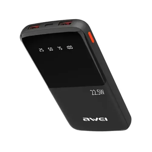[0009811] Awei P10K 10000mah 22.5W Fast Charging Digital Display Power Bank 