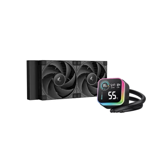 [09391] Deepcool LQ240 ULTRA ARGB 240mm Liquid CPU Cooler With Display 