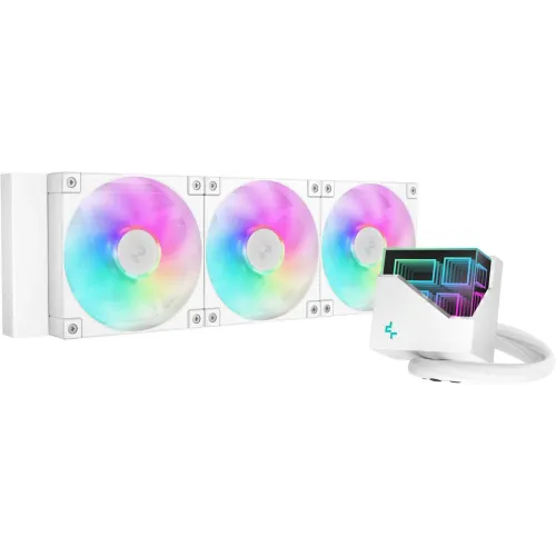 Deepcool LT360 ARGB 360mm AIO Liquid CPU Cooler White 