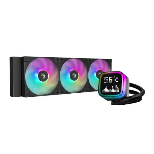 [09399] DeepCool LP360 360mm ARGB Liquid CPU Cooler With Display 