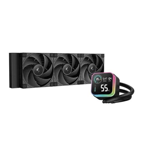 [09400] DeepCool LQ360 ULTRA 360mm ARGB Liquid CPU Cooler With Display 