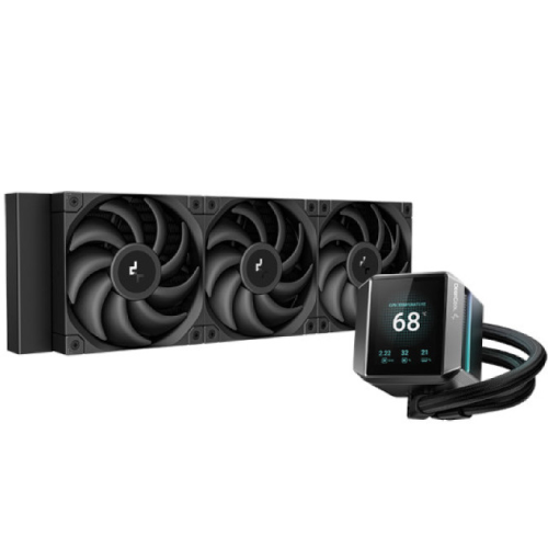 DeepCool MYSTIQUE 360 360mm Liquid CPU Cooler with TFT LCD Screen 