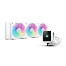 DeepCool MYSTIQUE 360 WH ARGB 360mm Liquid CPU Cooler with LCD Screen 