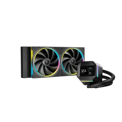 [09407] DeepCool LM240 240mm ARGB Liquid CPU Cooler With Display 
