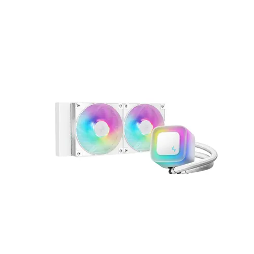 [09415] DeepCool LE240 V2 240mm ARGB All-in-One Liquid CPU Cooler White 