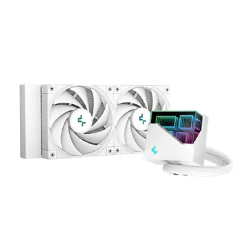 [09422] DeepCool LT520 WH 240mm RGB High-Performance Liquid CPU Cooler 