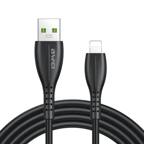 Awei CL-115L USB to IP Data & Charging Cable Black
