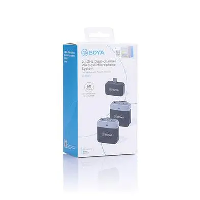 [01098] Boya BY-M1V4 2.4GHz Dual-Channel Wireless Microphone System For Android Device
