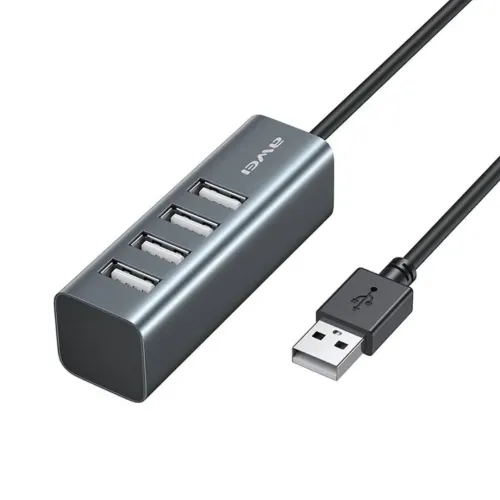 Awei CL-122 Type A USB 2.0 4 Port Hub (4*USB TA 2.0) Black