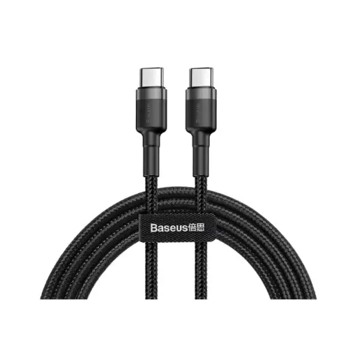 [09560] Baseus CALKLF-HG1 Cafule Series (C to C) Fast Charging Data Cable Black (60W/2 Meter)