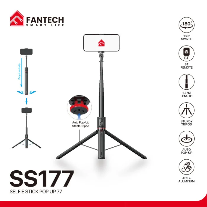 FANTECH SS177 Selfie Stick Live Bluetooth Tripod 