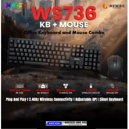 JEDEL WS736 Wirelsss Keyboard And Mouse Combo 
