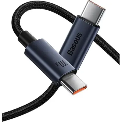 Baseus CAJY010101 Minimalist Type C to IP Fast Charging Data & Charging Cable Black (20W/1M)