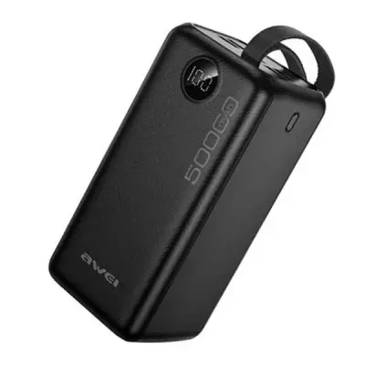[09652] Awei P36K 50000mah Power Bank Black (10.5W)