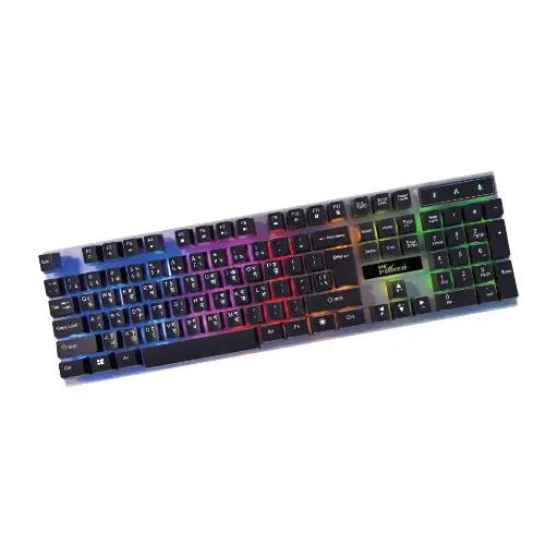 [0000686] PC Power L801TA RGB Rainbow Glow Keyboard Black