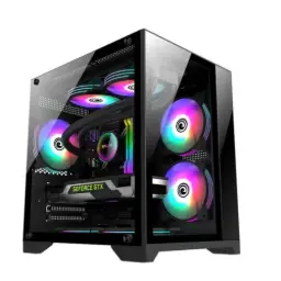 Wintech SKYVIEW X2 BK M-ATX Gaming Case with 7 ARGB Fan 