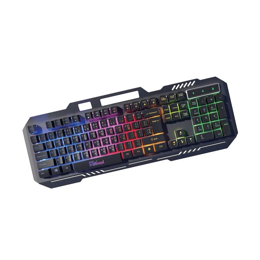 Pc Power L803B RGB Backlight Wired Black Gaming Keyboard with Bangla