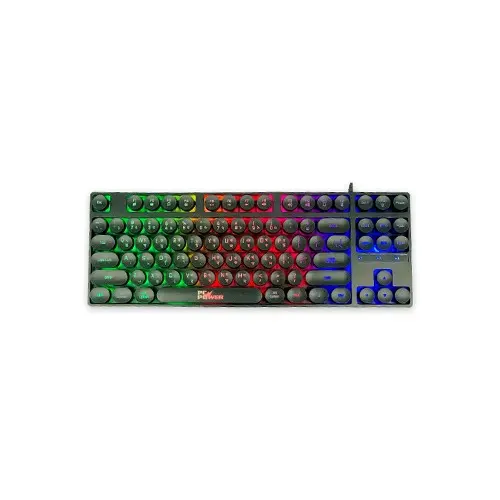 [00225]  PC POWER K87 Retro Punk Suspension Keyboard