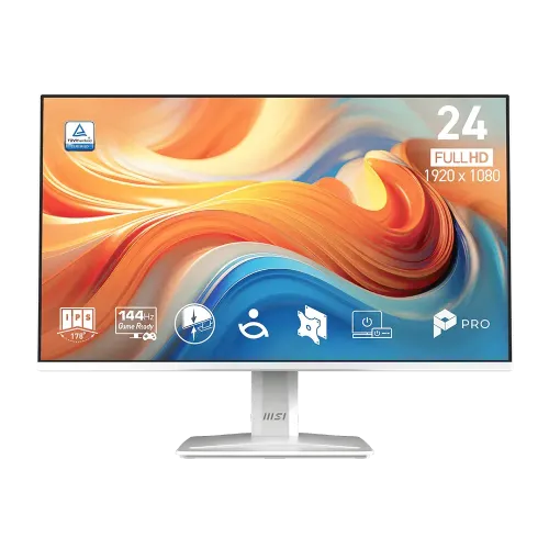 MSI PRO MP243W E14 23.8" 144Hz IPS FHD White Gaming Monitor 