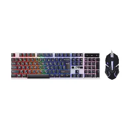 Pc Power PGC801A105 RGB Wired Black Gaming Keyboard & Mouse Combo with Bangla