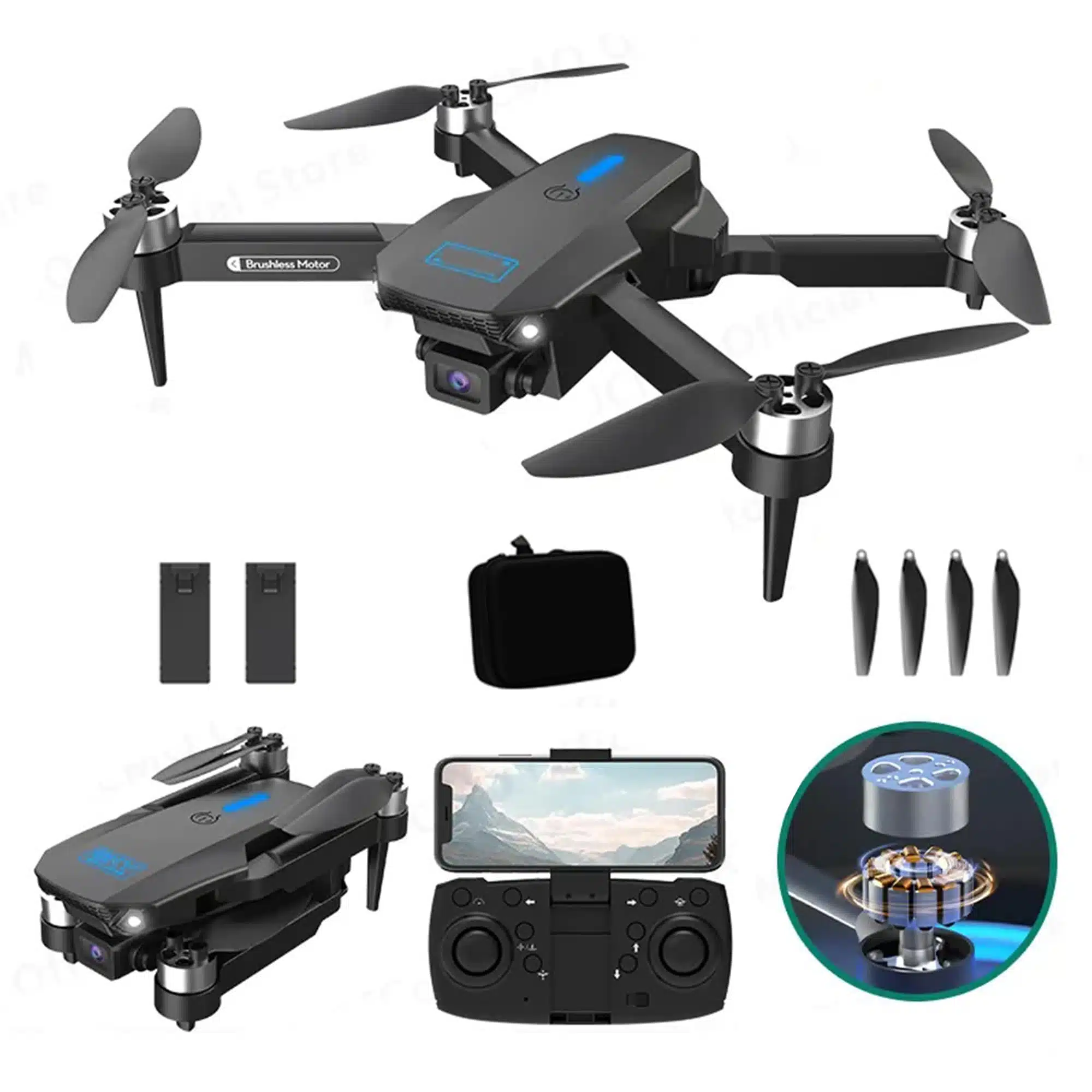 H26 Drone With RC Remote and Brushless Motor 