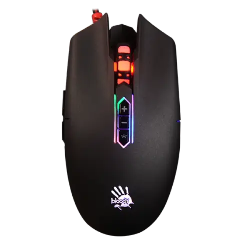 [0000091] A4TECH Bloody Q80 NEON X'GLIDE Gaming Mouse Black