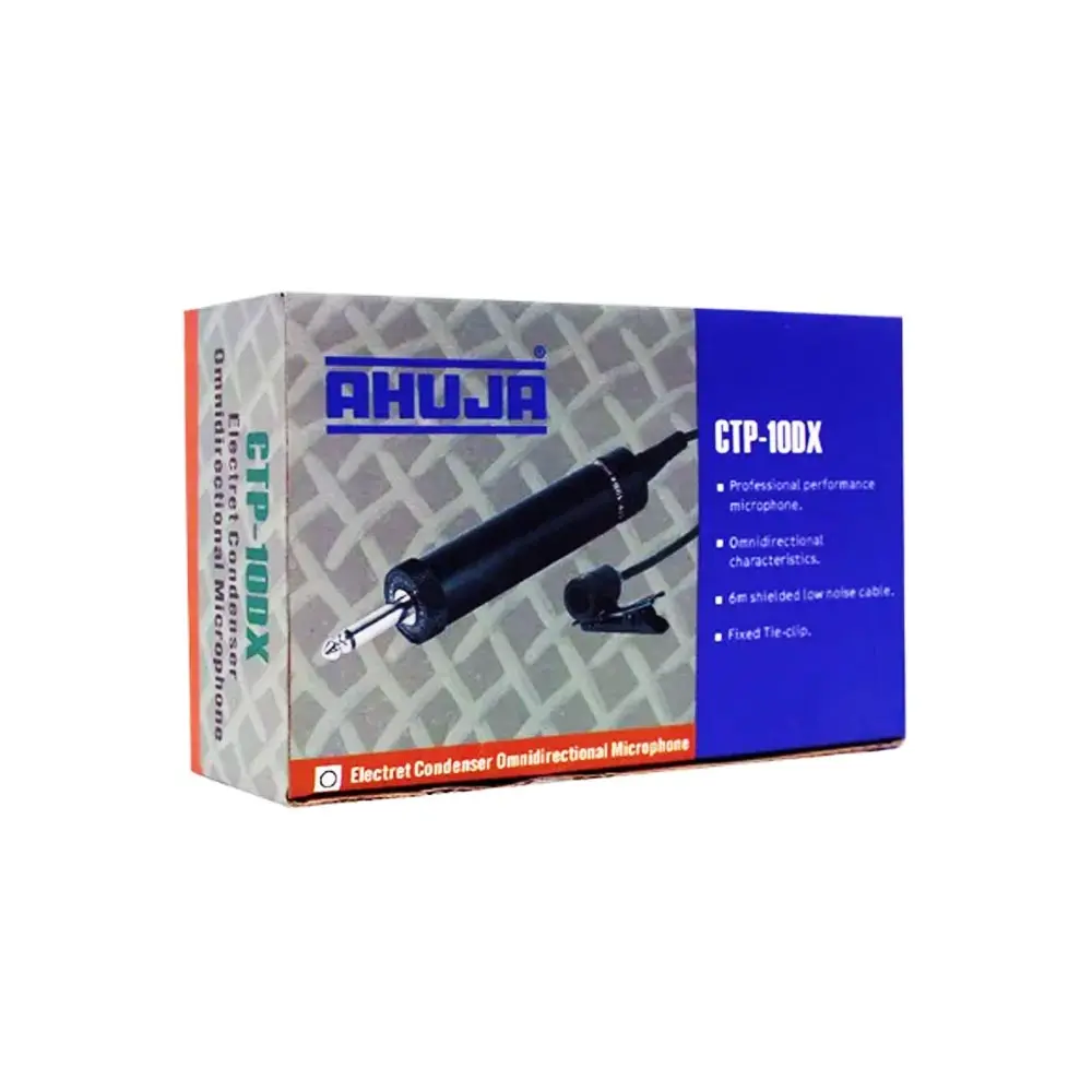 Ahuja CTP-10DX CLIP MICROPHONE (BLUE BOX)
