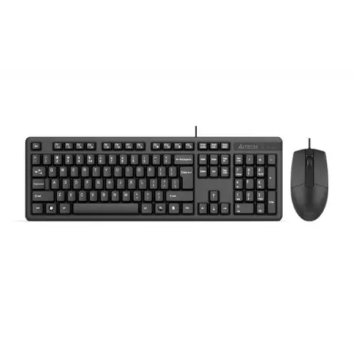 A4TECH KK-3330 USB Multimedia Keyboard Mouse Combo Black 