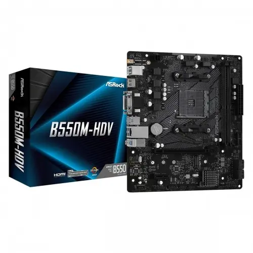 [0000801] ASRock B550M-HDV DDR4 AMD Motherboard