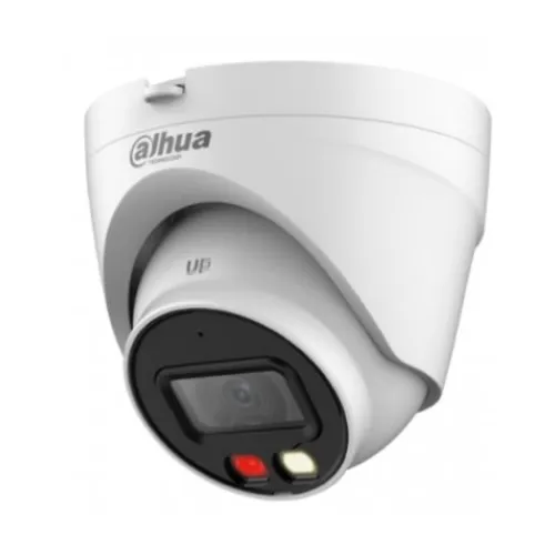 [01852] Dahua 4MP Smart Dual Light Dome Network Camera 30 MTR Distance, Lens 2.8 MM With Built In Mic (Metal+Plastic Body)#DH-IPC-HDW1439VP-A-IL