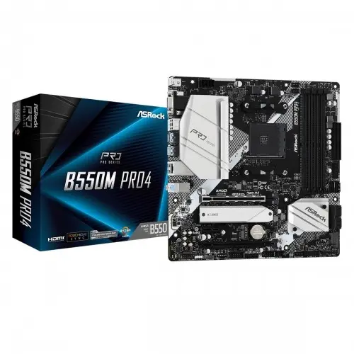[0000820] ASRock B550M Pro4 DDR4 AMD Motherboard