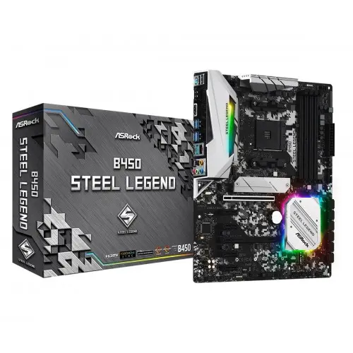 [0000816] ASRock B450 Steel Legend AMD Motherboard