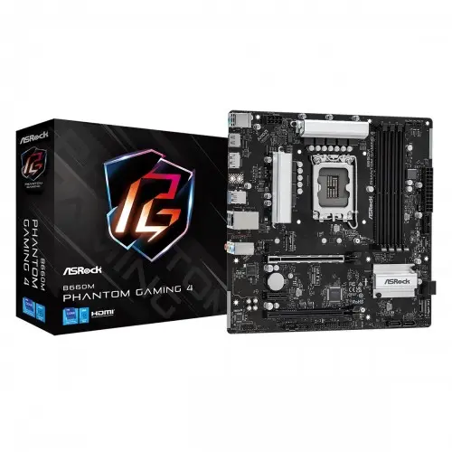 [0000821] ASRock B660M Phantom Gaming 4 Micro ATX Motherboard