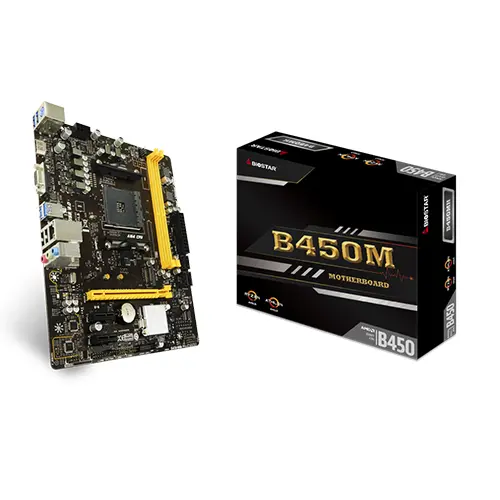 BIOSTAR B450MH Micro ATX AMD Motherboard