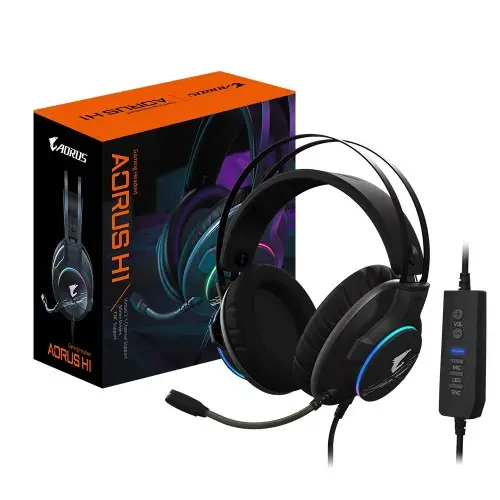 [02548] GIGABYTE AORUS H1 7.1 Surround Sound Wired Gaming Headset
