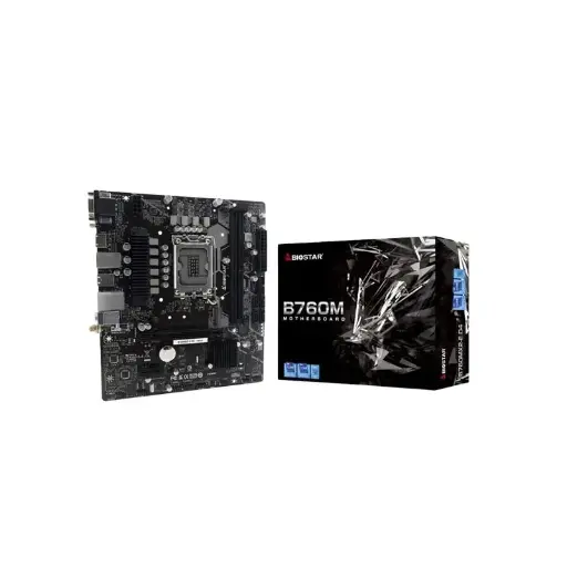 [00980] BIOSTAR B760MX2-E D4 INTEL B760 Micro ATX Gaming Motherboard