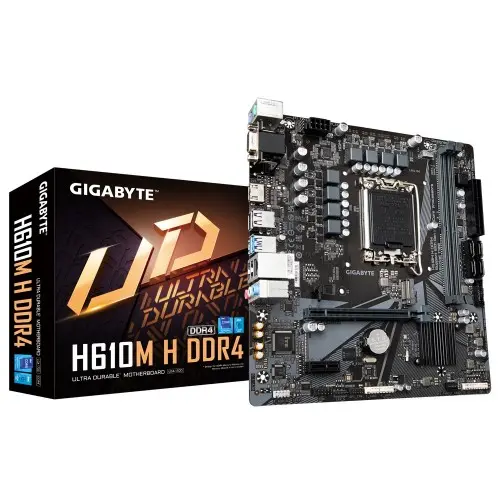 [02661] GIGABYTE H610M H DDR4 Micro ATX Motherboard
