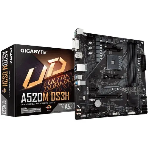 [02539] GIGABYTE A520M DS3H Micro-ATX AMD AM4 Motherboard
