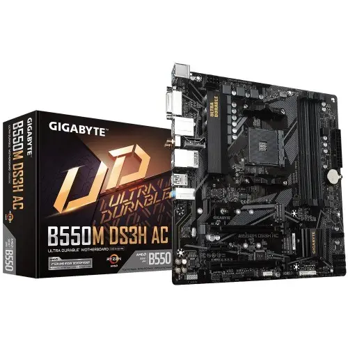 [02566] GIGABYTE B550M DS3H AC Micro ATX AMD Motherboard