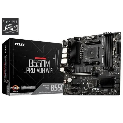 [04172] MSI B550M Pro-VDH AM4 AMD Micro-ATX Motherboard